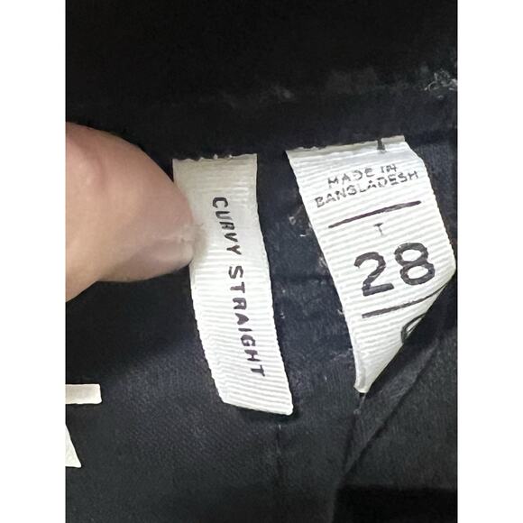 LOFT Women's Curvy Skinny Black Soft Corduroy Stretch Fabric Pants Size 28/6 - Picture 6 of 11